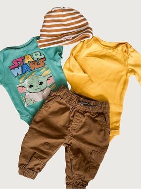 💙3 FOR $25 | Star wars and Timberland Baby Boy 0-3m bundle